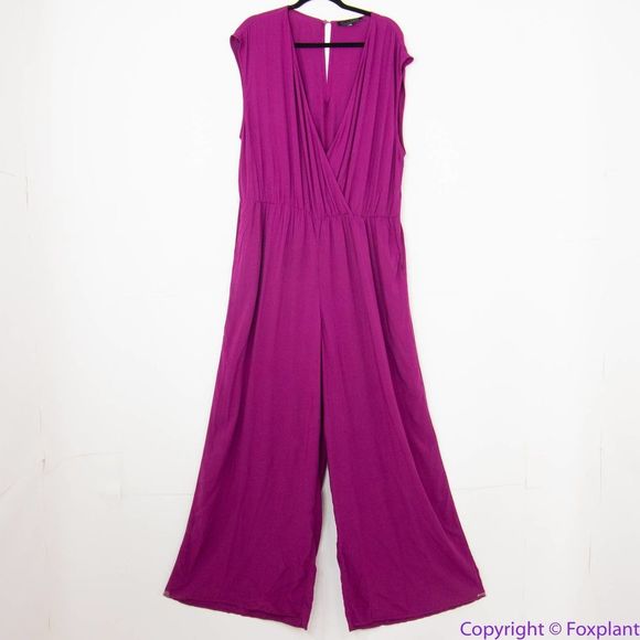 NEW Eloquii Flowy Wide Leg Jumpsuit, 16 - Picture 3 of 16